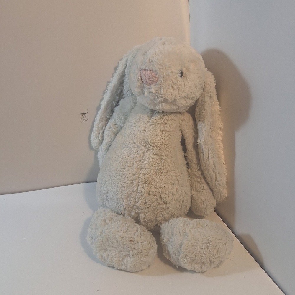 Authentic‎ Jellycat Large Cream Bunny 16 " Plush Stuffed Animal